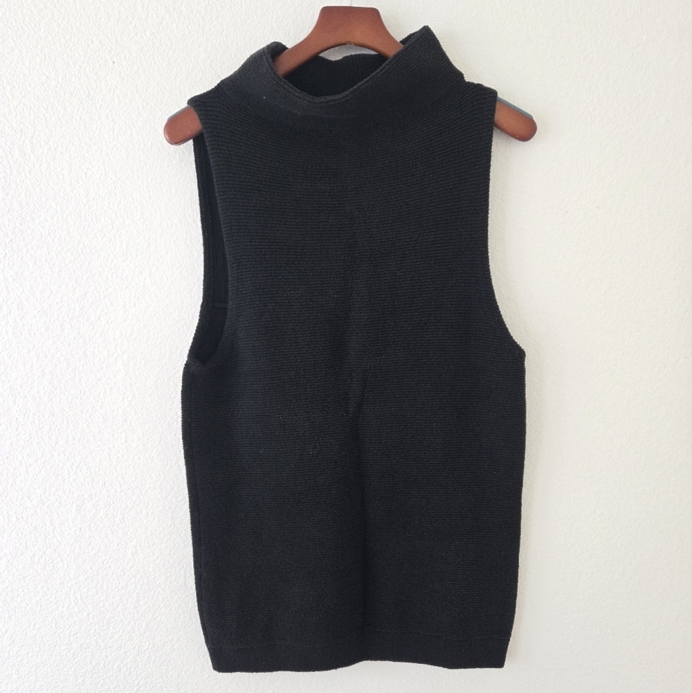Free People Isla Ottoman Knit Ribbed Sweater Tunic Black size Small - Picture 3 of 16